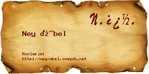 Ney Ábel névjegykártya